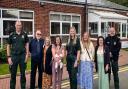 Sarah Baines and her family met the emergency services personnel who saved her life