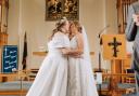 Mrs and Mrs Shimmin got married on April 27 at Ulverston Methodist Church with 110 guests and were the first same-sex couple to get wedded there.
