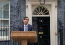 Prime Minister Rishi Sunak issues a statement outside 10 Downing Street, London, after calling a General Election for July 4. Picture date: Wednesday May 22, 2024. PA Photo. See PA story POLITICS Election. Photo credit should read: Stefan Rousseau/PA