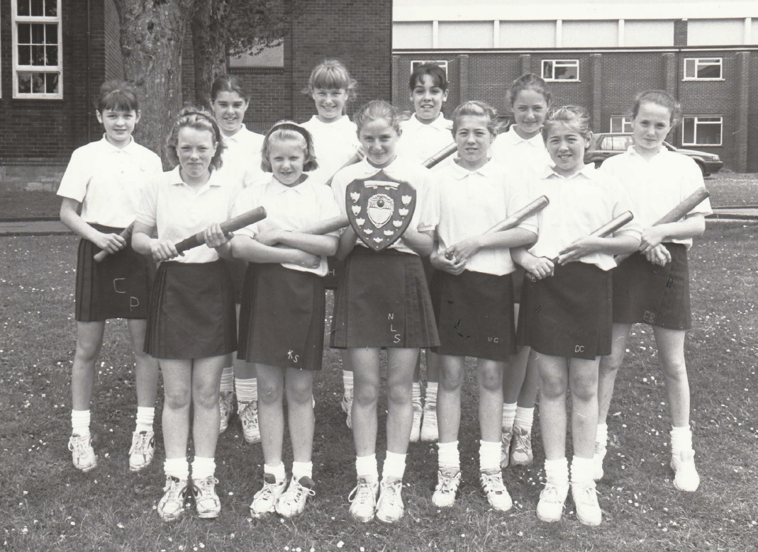 SPORT: Parkview School’s Year 7 rounders team in 1994. Back row, from left: Charlotte Parnell, Jennifer Harris, Vanessa Hill, Jemma Bayes, Jade Kendall and Elizabeth Bayman. Front, from left: Leeanne Cameron, Katherine Swan, Nicola Simms, Victoria