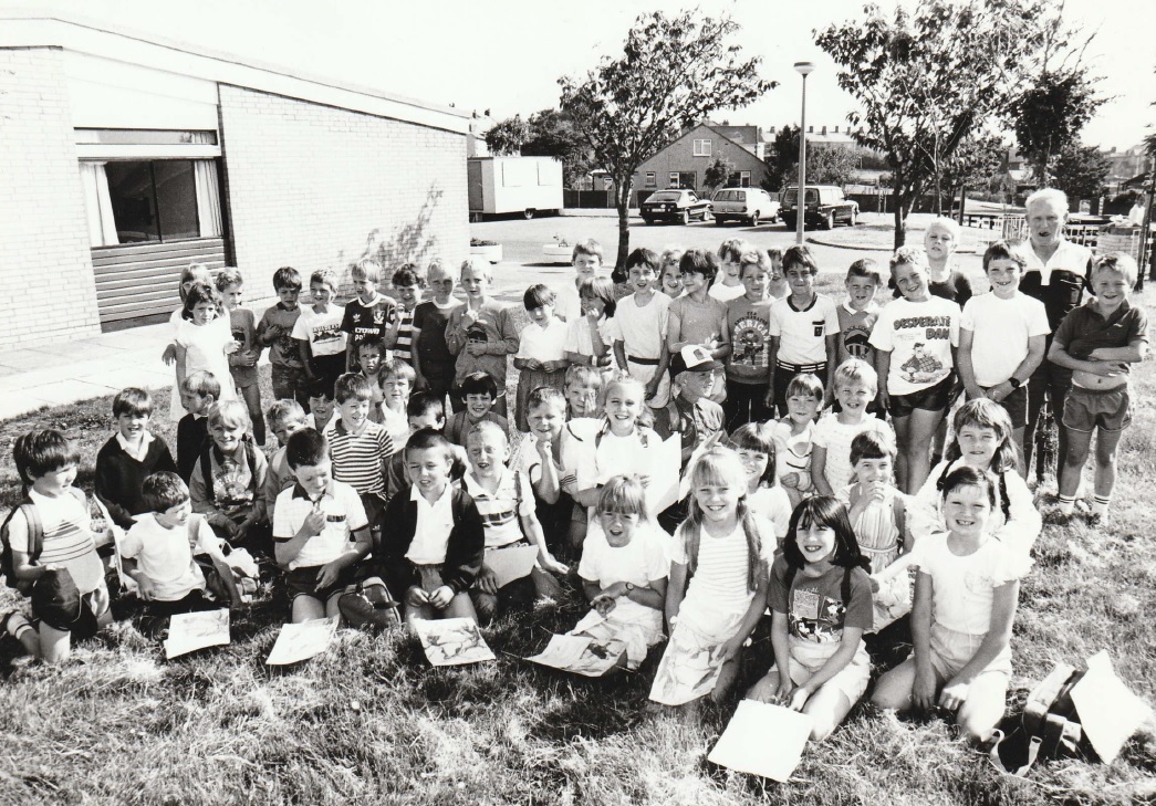 STUDENTS: Pupils of Black Combe School in 1988