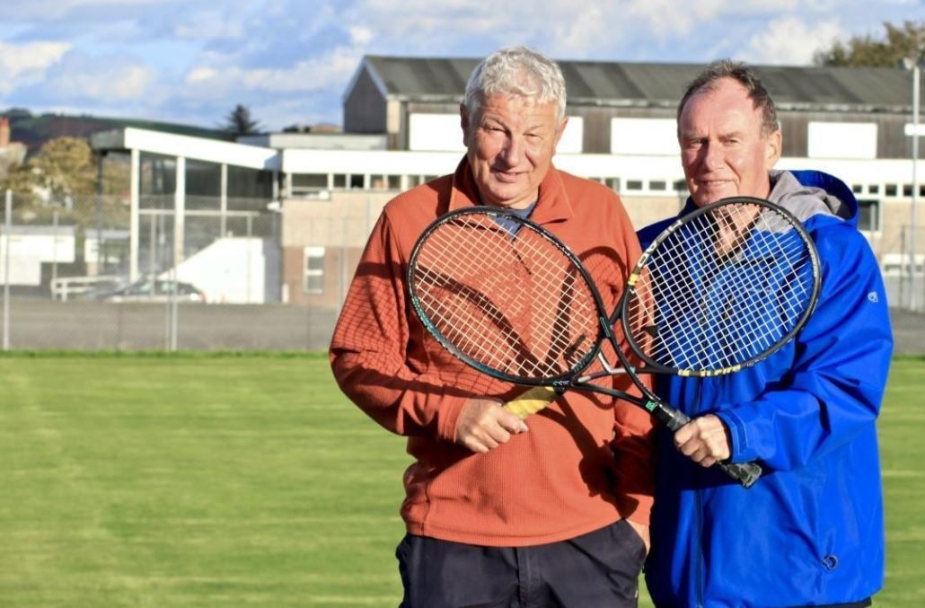 TENNIS: Keith Allen and Paul Burns of Hawcoat Park Sports Club