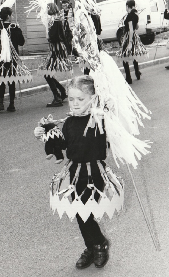 KIDS: A young member of the Barracudas at Askam and Ireleth Carnival in 1995