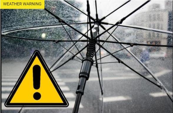 Amber Weather Warning issued over approaching storm