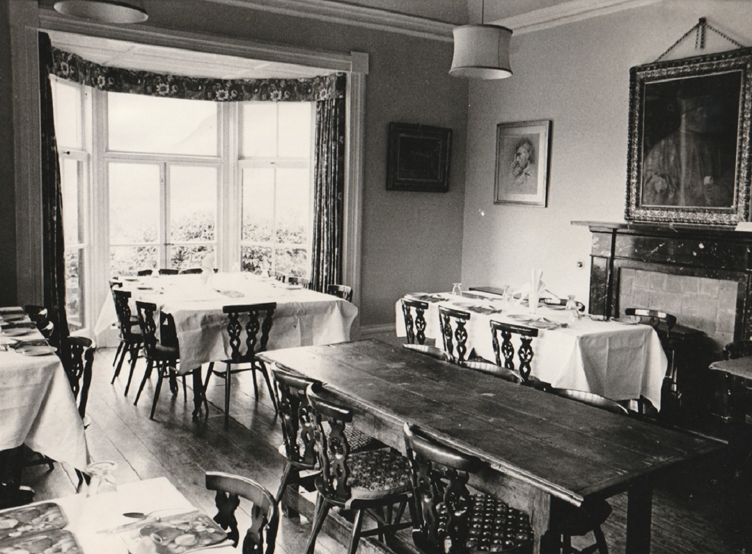 DINING: An undated photograph of the dining room at Brantwood from The Mail’s archives