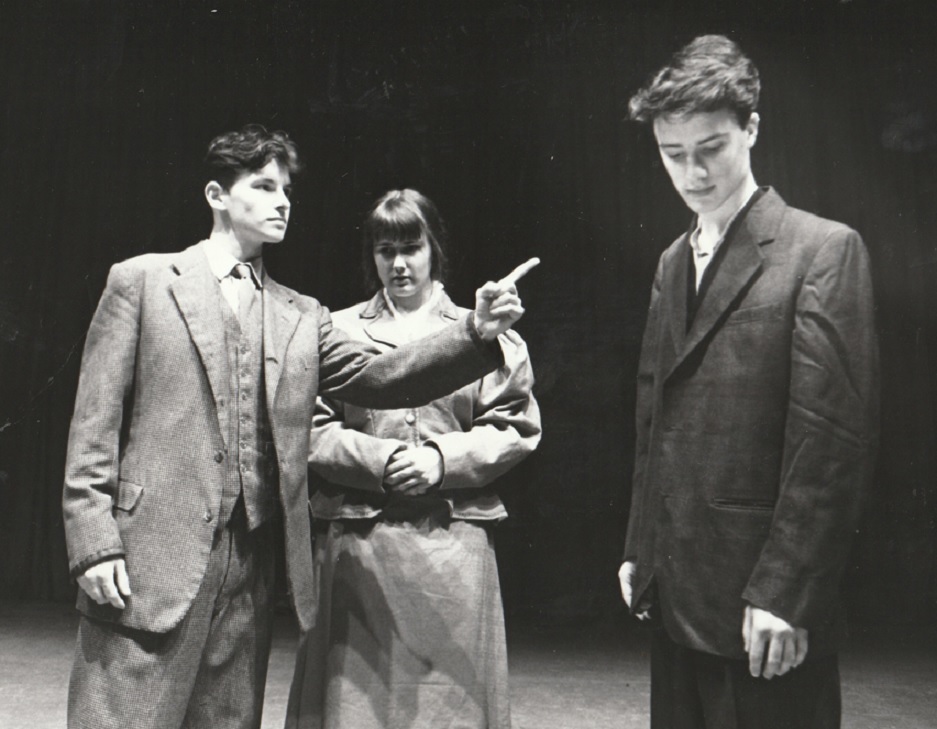 GLORY: Stephen Wharton, David Clark and Charlotte Mennell in a scene from To Death and Glory in 1994