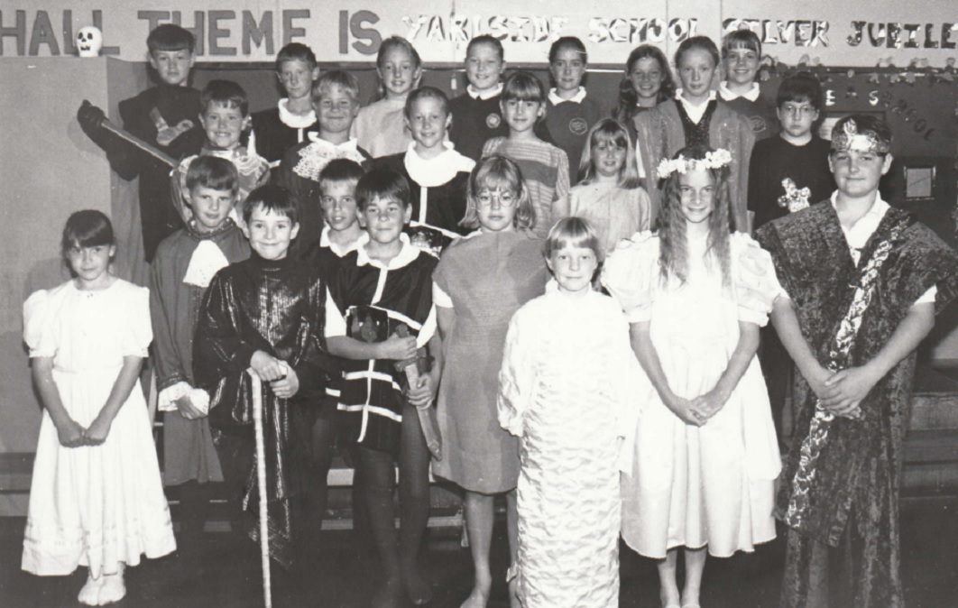 PLAY: Some of the cast of Yarlside Schools Hamlet in 1997