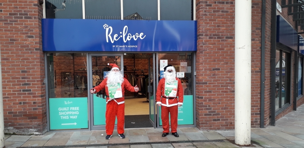 OPEN: Rotary of Barrow Chairman Brian Boyd and President, Martin McLeavy promoting last years virtual santa dash