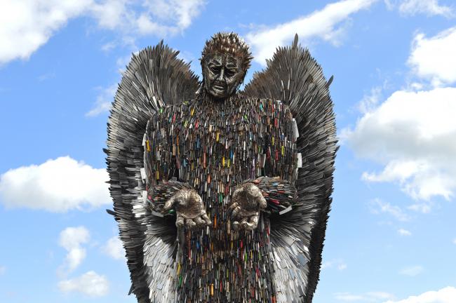 ARRIVAL: The Knife Angel will be on display in Cumbria for the next two months