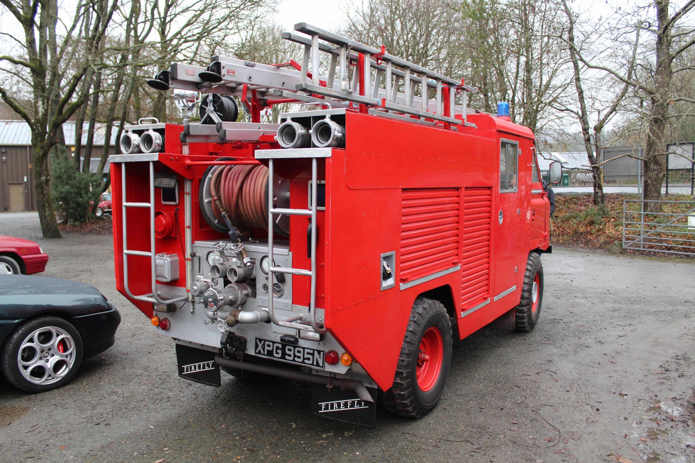 STYLE: Classic Land Rover converted into a fire engine 