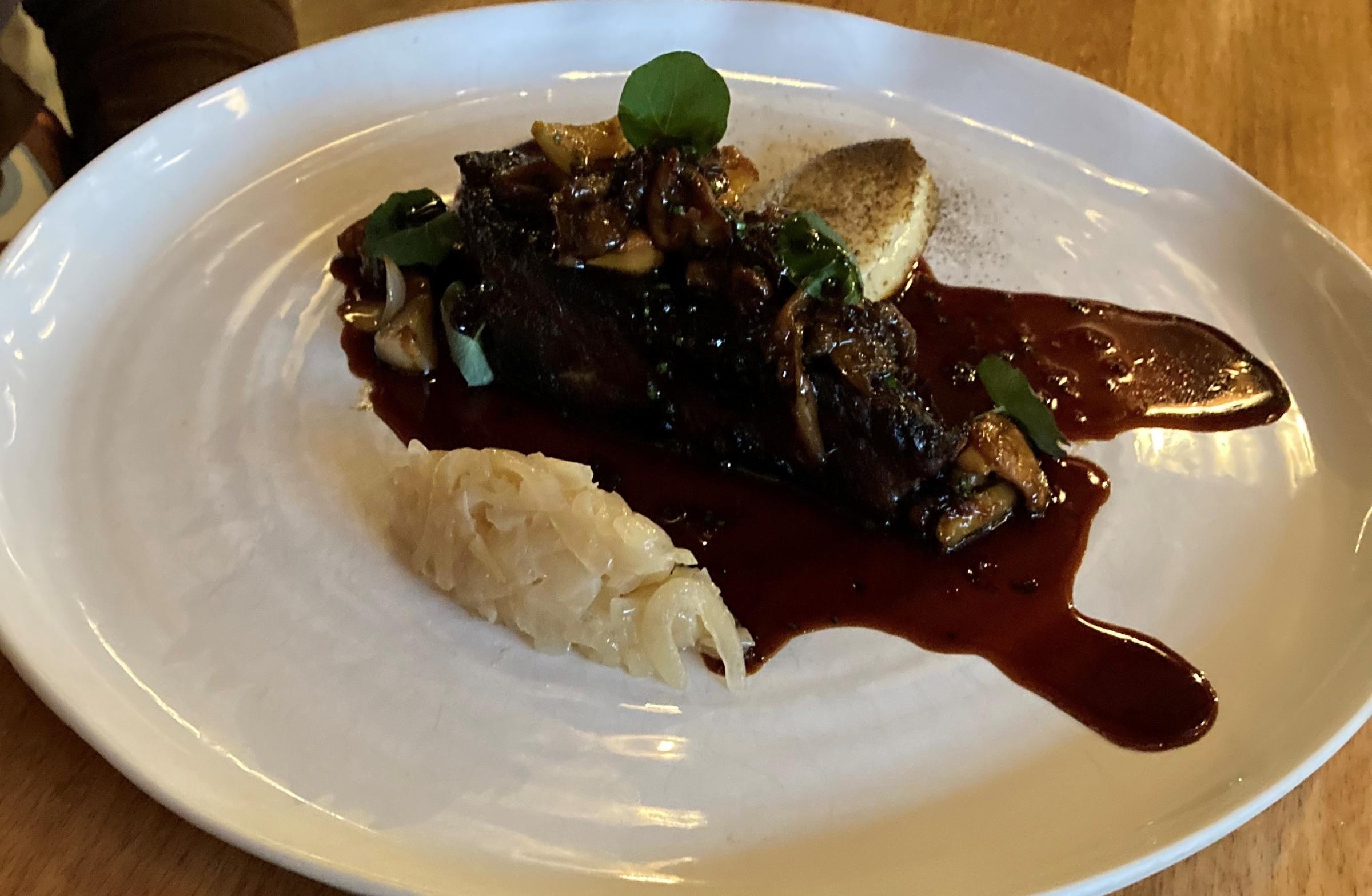 TASTE: Roasted Goosnargh duck, Kalibos cabbage, beetroot & blackberry