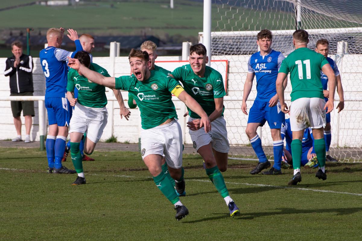 Holker Old Boys face Golcar United in today's play-off final at Rakesmoor Lane (photo: Ian Allington)