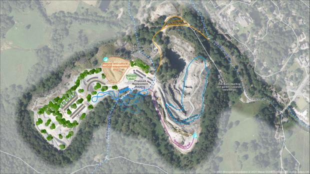 The Mail: DESIGN: A layout of the proposed site. Picture: Elterwater Quarry website