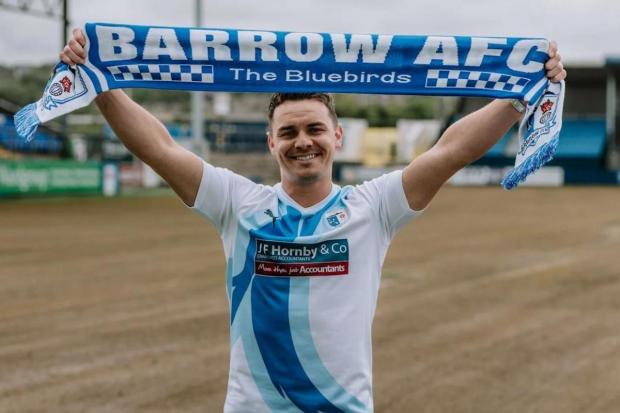STRIKER: Barrow's new signing Billy Waters
