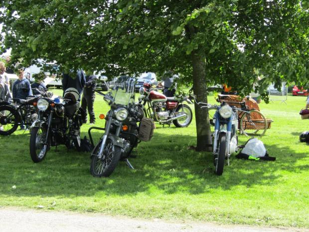 The Mail: BIKES: Dozens of vintage motorcycles lined the park