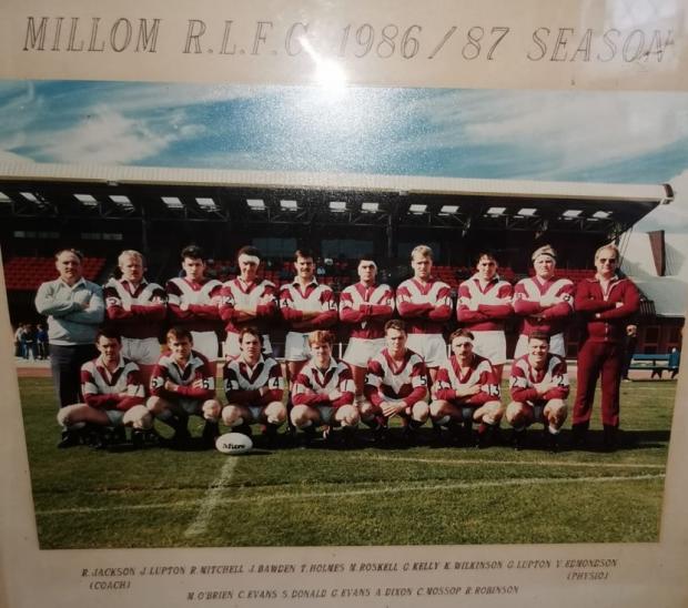 The Mail: A team picture from 1986/1987 featuring coach Ron Jackson, top left