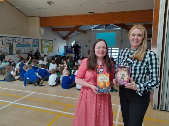 The Mail: Organiser Laura Reid with author Vashti Hardy at the 2023 festival The Mail: Organiser Laura Reid with author Vashti Hardy at the 2023 festival