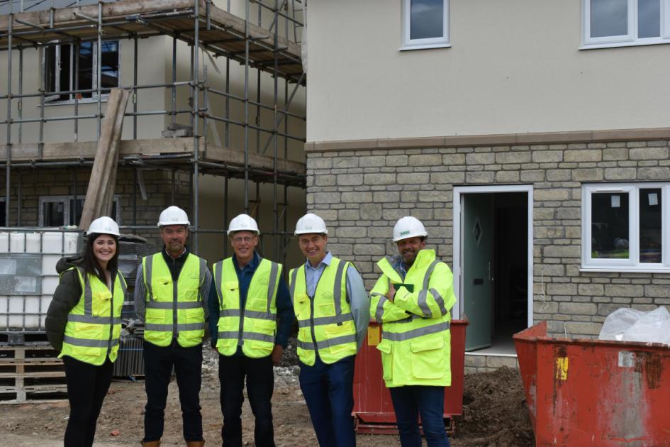 MP Tim Farron visits Burton in Kendal's 28 new rural development properties 