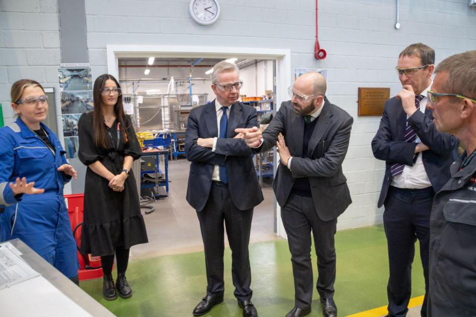 BAE Systems welcomes Government minister Michael Gove to Barrow