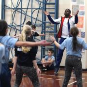 SPECIAL GUEST: Retired Great Britain sprinter Leon Baptiste visited two Barrow schools as part of the Sport for Champions initiative               



Pictures: Leanne Bolger