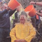 CORONATION: King of Piel Steve Chattaway is crowned with two buckets of beer in 2008
