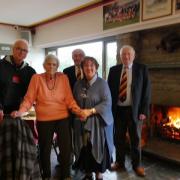 RUGBY: (l-r) Mr Anderson Community Hub, Mrs Burke President of Kirkby Rugby Club, Mr Townson Past President Kirkby Lonsdale Rugby Club, Mrs Burrows North West Air Ambulance .