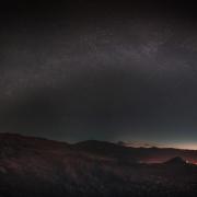 The Milky Way above Ambleside and Grasmere from Loughrigg Fell, 5am 23 February 2023. Credit Jonny Gios.