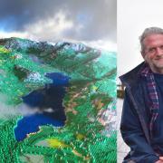 Jon Tordoff created a scale replica of the Lake District in Lego