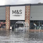 M&S in Ulverston was forced to close its doors on Saturday after flooding affected the supermarket’s car park.