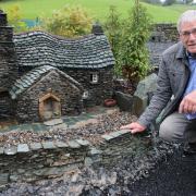 Edward Robinson with his mini Lakeland village which has found a new home at Damson Dene Hotel
