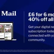 The Mail readers can subscribe for just £6 for 6 months in this flash sale.