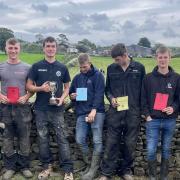 Young farmers from Cumbria took part in a walling competition at the weekend