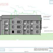 Proposed West Elevation of apartment block. Source: Barrow in Furness Local Area Planning Committee Agenda report pack