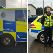 (left to right) PC While and PC Herron.