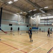 The Ulverston Pickleball Club in action