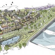 An artist's impression of Barrow Marina Village project credit Westmorland and Furness Council
