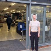 Owner Rebecca outside Lazy Day's new unit