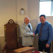 Club President of Rotary Barrow-in-Furness, Bill Joughin wished Headteacher Scott Macmillan well