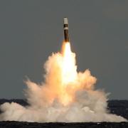 Undated handout photo issued by the Ministry of Defence of a still image taken from video of the missile firing from HMS Vigilant, which fired an unarmed Trident II (D5) ballistic missile. Labour has called for assurances over the effectiveness of