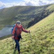 Anna Nolan (pictured on Bowscale Tarn) was descending Latrigg when she encountered the naked hiker.