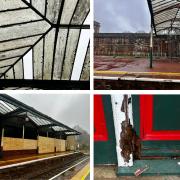 Photos showing the state of Ulverston station