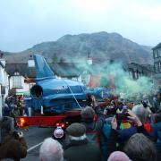Crowds welcome the Bluebird K7 to its 'spiritual home' in Coniston