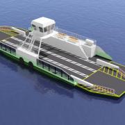 An artists' impression of the electric ferry