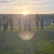 Christians gathered for this year’s Sunrise Service at Kendal Castle on Easter Day