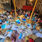 19 home educated children attend Yurt School once a week.
