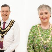 New Mayor Graham Scrogham and Deputy Shirley-Anne Wilson