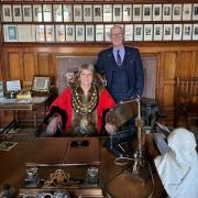 New mayor of Barrow Judith McEwan with her husband councillor Bill McEwan