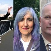 (From left to right) Labour candidate Michelle Scrogham, Green candidate Lorraine Wrennall, Liberal Democrat candidate Adrian Waite