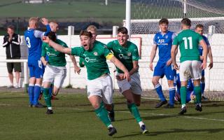 Holker Old Boys face Golcar United in today's play-off final at Rakesmoor Lane (photo: Ian Allington)