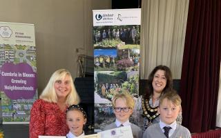 Representatives from Dane Ghyll School were the youngest winners at the Cumbria in Bloom awards